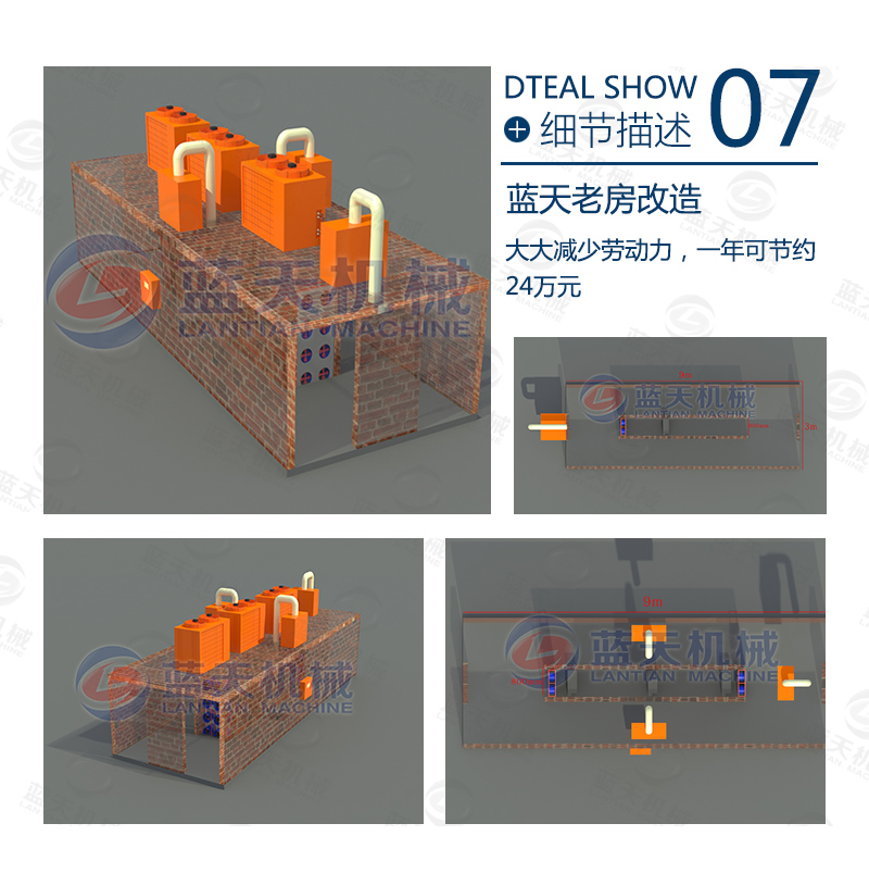 米粉烘干機細節描述